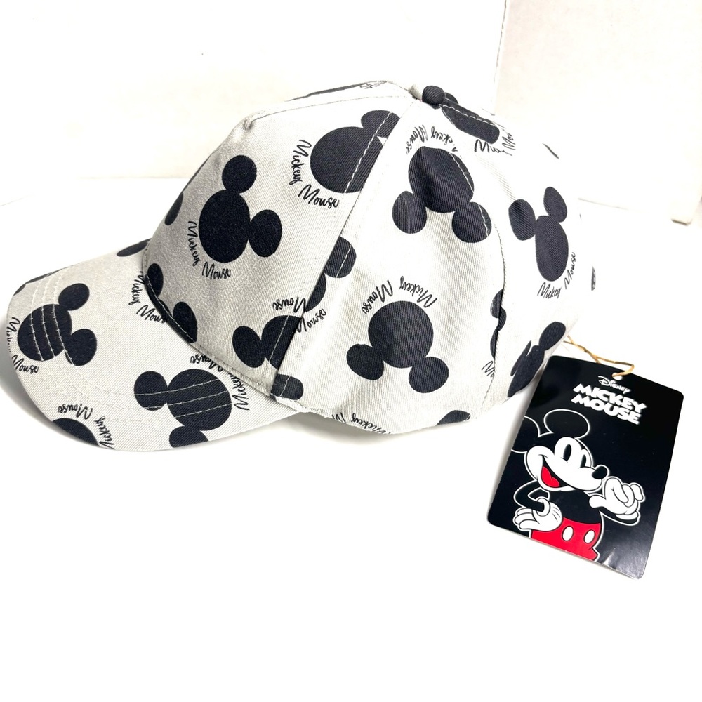NWT Disney Grey Black Mickey Mouse Hat - Picture 2 of 6